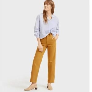 Everlane golden brown straight leg crop